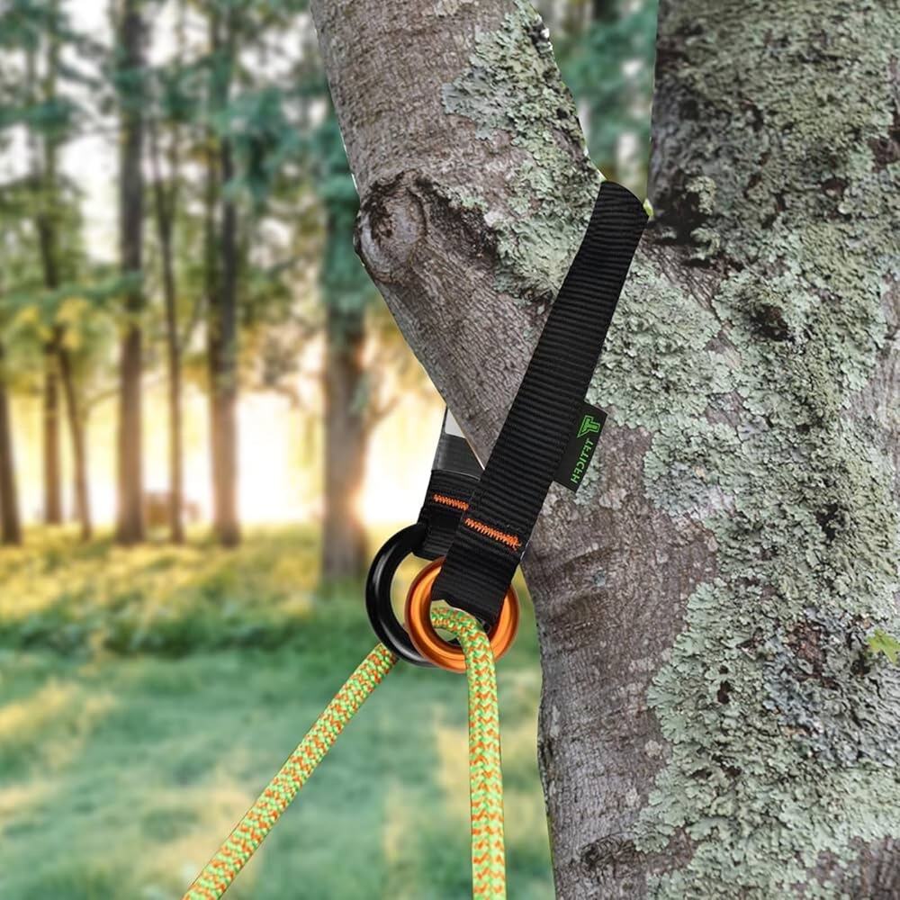 23kN Cambium Saver Retrievable Anchor, Climbing Rope Loop Belt Sling Aluminum